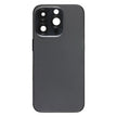 Pour iPhone 14 Pro Cache arrière de batterie avec câble flexible d'alimentation + volume + module de chargement sans fil, Version : version chinoise (Noir) avec logo
