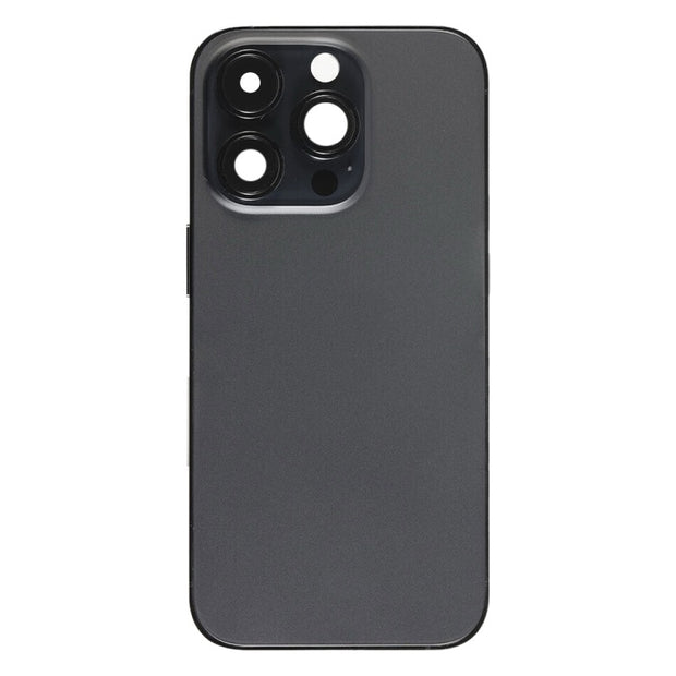 Pour iPhone 14 Pro Cache arrière de batterie avec câble flexible d'alimentation + volume + module de chargement sans fil, Version : version chinoise (Noir) avec logo