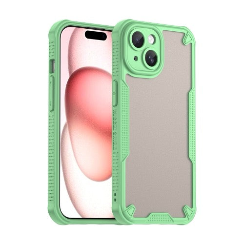 Coque de téléphone hybride PC TPU Armor Glaze pour iPhone 15