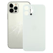 Couverture arrière de batterie de grand trou de caméra de remplacement facile pour iPhone 12 Pro Max avec logo