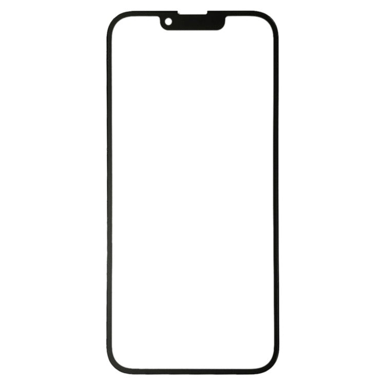 Pour iPhone 14 Lentille en verre extérieure de l'écran avant avec adhésif optiquement transparent OCA
