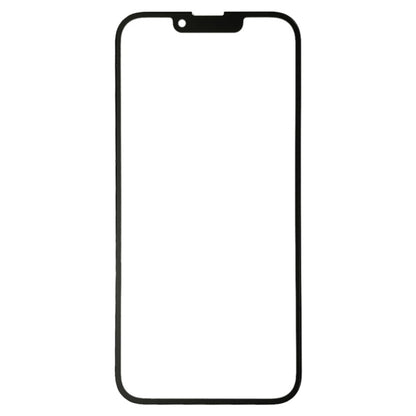 Pour iPhone 14 Lentille en verre extérieure de l'écran avant avec adhésif optiquement transparent OCA