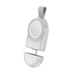 Chargeur sans fil magnétique portable pour Apple Watch 1/2/3/4/5/6/7/8/9/10/SE, chargeur sans fil intelligent de type C (blanc)