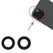 Pour iPhone 15 Objectif de caméra arrière 2 en 1