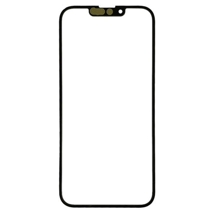 Pour iPhone 14 Lentille en verre extérieure de l'écran avant avec adhésif optiquement transparent OCA