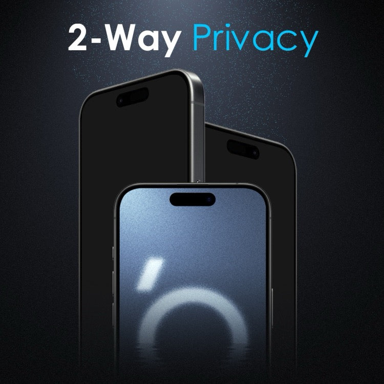 Vitre de protection anti espion pour iPhone 16 Pro Max