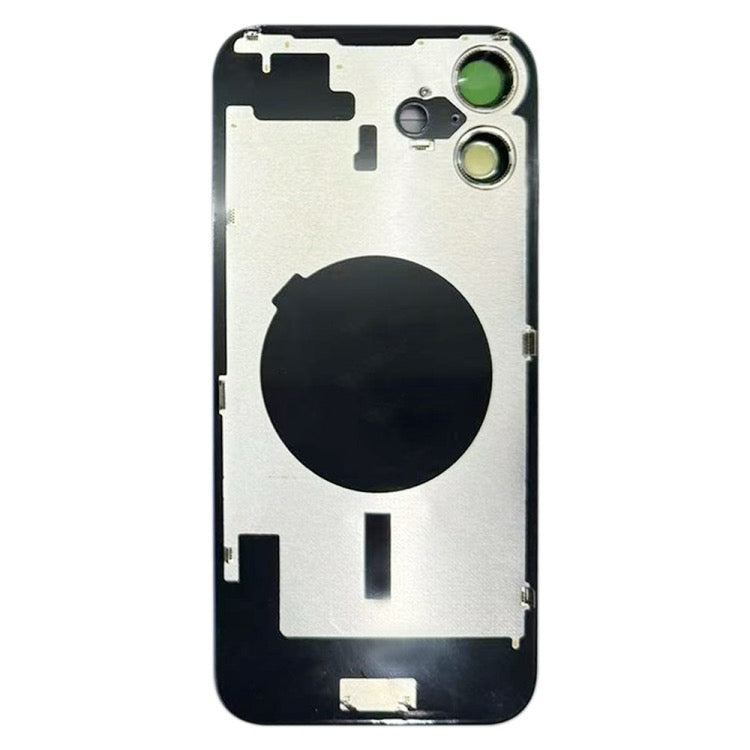 Pour iPhone 16 Plus Cache arrière de batterie avec cache d'objectif d'appareil photo (rose) avec logo
