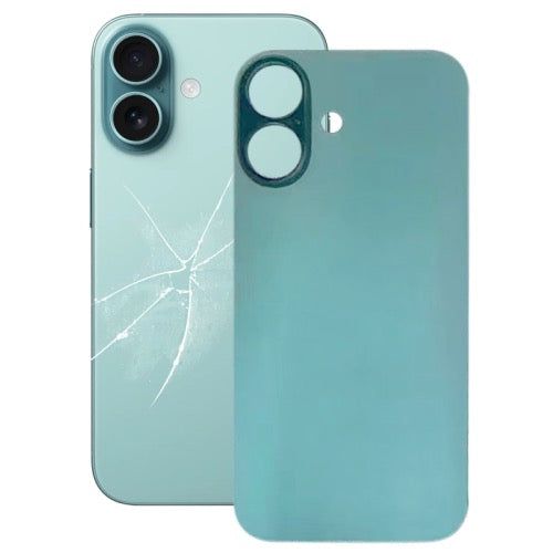 Vitre Arrière en Verre de Remplacement pour iPhone 16 - Réparation Facile et Compatible (Vert)