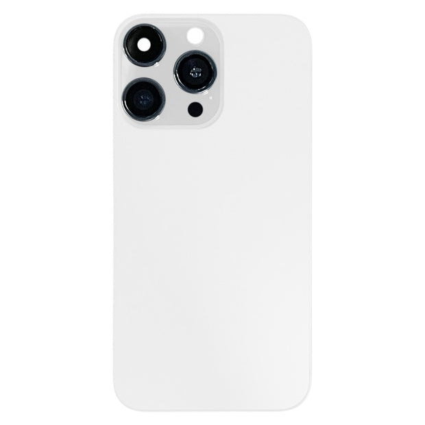 Châssis arrière avec apparence imitation de l'iP15 Pro pour iPhone XR avec logo (blanc)