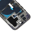 Pour iPhone 14 Pro Cache arrière de batterie avec câble flexible d'alimentation + volume + module de chargement sans fil, Version : version chinoise (violet) avec logo
