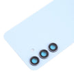 Pour Samsung Galaxy S24 SM-S921B Couvercle arrière de batterie OEM avec couvercle d'objectif d'appareil photo (bleu)