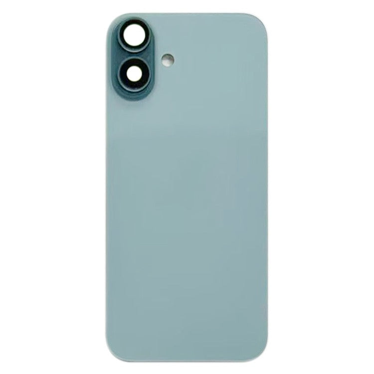 Pour iPhone 16 Plus Cache arrière de batterie avec cache d'objectif d'appareil photo (vert) avec logo