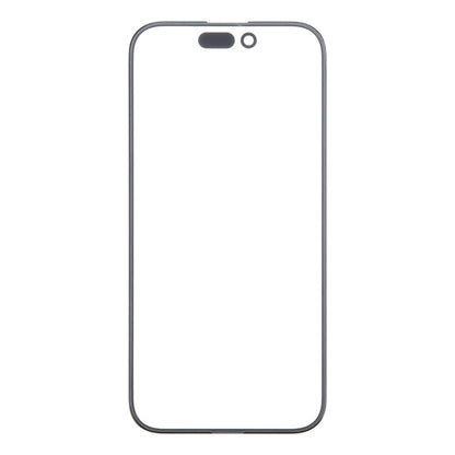 Pour iPhone 16, lentille extérieure en verre pour écran avant avec adhésif optiquement transparent OCA
