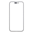 Pour iPhone 16, lentille extérieure en verre pour écran avant avec adhésif optiquement transparent OCA