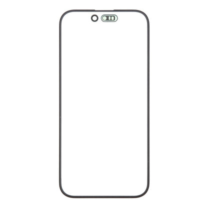 Pour iPhone 16, lentille extérieure en verre pour écran avant avec adhésif optiquement transparent OCA