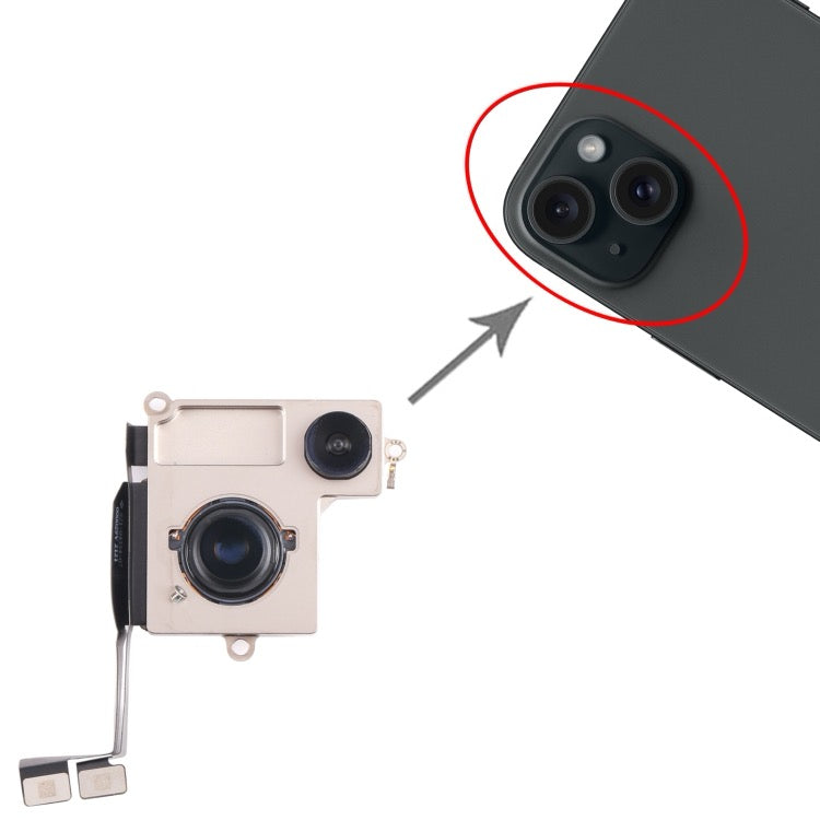 Pour iPhone 15 Caméra arrière