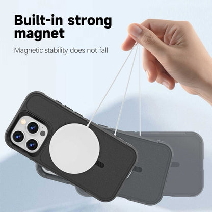 Coque iPhone 16 Pro Armor Magsafe PC Hybrid TPU Phone Case (Noir)