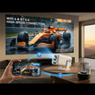 Projecteur intelligent portable V1 à mise au point manuelle, écran LCD 3 pouces, résolution 1920 x 1080p, fréquence de rafraîchissement de 270 Hz, système d'exploitation Android 13, type de prise EU  (blanc)