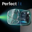 Pour iPhone 16 Pro / 16 Pro Max
NORTHJO Protecteur d'objectif d'appareil photo CD
Veins Film en verre trempé 3D (noir)