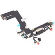 Pour iPhone 13 mini câble flexible de port de charge (noir)