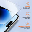 Pour iPhone 16 LK Film en verre trempé HD facile à installer (noir)