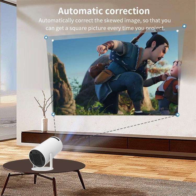 Projecteur de jeu HY300 Système Android 11 avec contrôleur de jeu sans fil 720P Home Cinéma