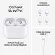 Apple AirPods Pro 2ᵉ génération Blanc – Écouteurs Bluetooth à réduction de bruit avec boîtier MagSafe USB-C