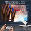 Projecteur de jeu HY300 Système Android 11 avec contrôleur de jeu sans fil 720P Home Cinéma