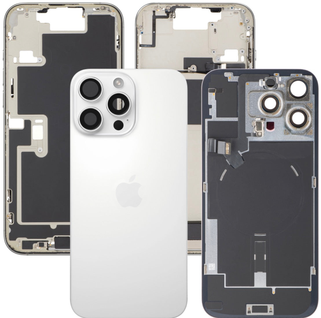 Châssis iPhone 16 Pro Max blanc – Haute Qualité original