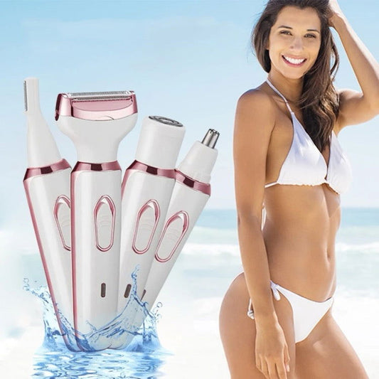 Appareil d'épilation rechargeable lavable 4 en 1 pour femme - Wakeshopes