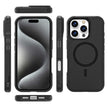 Coque iPhone 16 Pro Armor Magsafe PC Hybrid TPU Phone Case (Noir)