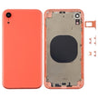 Couvercle du boîtier arrière avec objectif de la caméra, plateau de la carte SIM et touches latérales pour iPhone XR (corail) avec logo
