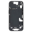 Pour iPhone 15 Cadre central Plaque de lunette avec touches latérales + plateau de carte, Version : Version CE UE (Noir)