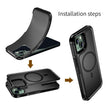 Coque iPhone 13 Armor Magsafe PC Hybrid TPU Phone Case (Noir)