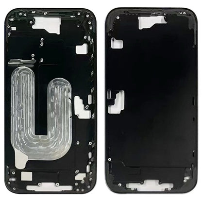 Pour iPhone 16 Cadre central Plaque de cadre (noir)