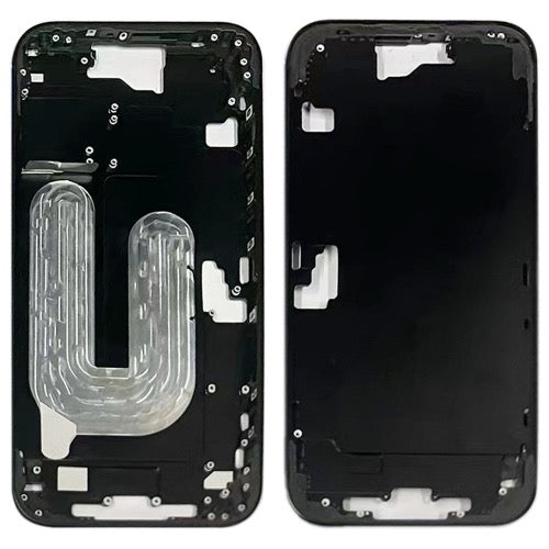 Pour iPhone 16 Cadre central Plaque de cadre (noir)