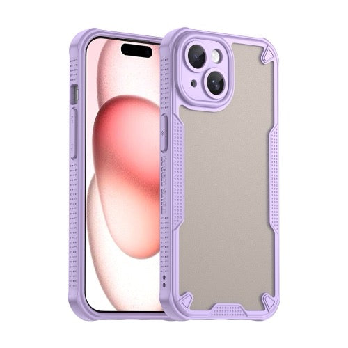 Coque de téléphone hybride PC TPU Armor Glaze pour iPhone 15