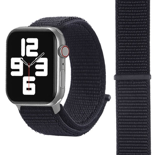Bracelet de montre en nylon à la mode simple pour Apple Watch Series 7 41 mm / 6 & SE & 5 & 4 40 mm / 3 & 2 & 1 38 mm, avec bâton magique - Wakeshopes