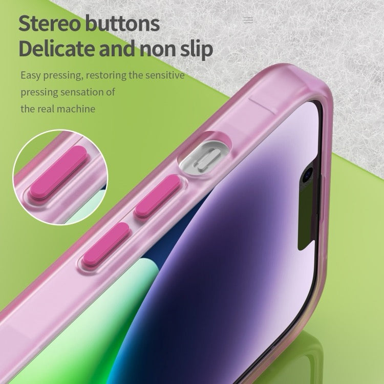 Pour iPhone 16 MagSafe givré translucide TPU + PC coque de téléphone à couverture complète (rose)