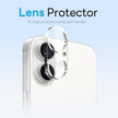 Pour iPhone 16 NORTHJO 3 en 1 PC Étui de téléphone magnétique avec film d'écran et film d'objectif (transparent)