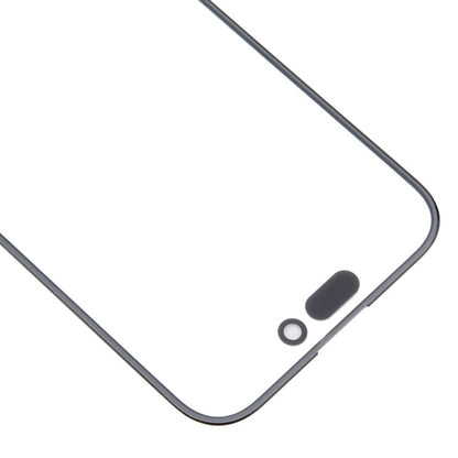 Pour iPhone 16, lentille extérieure en verre pour écran avant avec adhésif optiquement transparent OCA