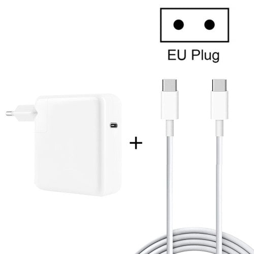 Adaptateur pour ordinateur portable PD-96W 96W PD USB-C / Type-C + 2m 5A USB-C / Type-C vers USB-C / Type-C Câble de charge rapide pour MacBook Pro, Taille de la prise: Prise UE