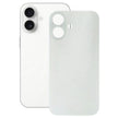 Vitre Arrière en Verre de Remplacement pour iPhone 16 Plus - Réparation Facile et Compatible (Blanc) avec logo