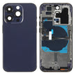 Pour iPhone 14 Pro Cache arrière de batterie avec câble flexible d'alimentation + volume + module de chargement sans fil, Version : version chinoise (violet) avec logo