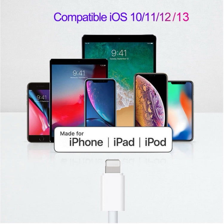 Chargeur USB-C / Type-C simple 2 en 1 PD 18W + USB-C / Type-C à 8 broches, longueur du câble: 1 m (prise UE) - Wakeshopes