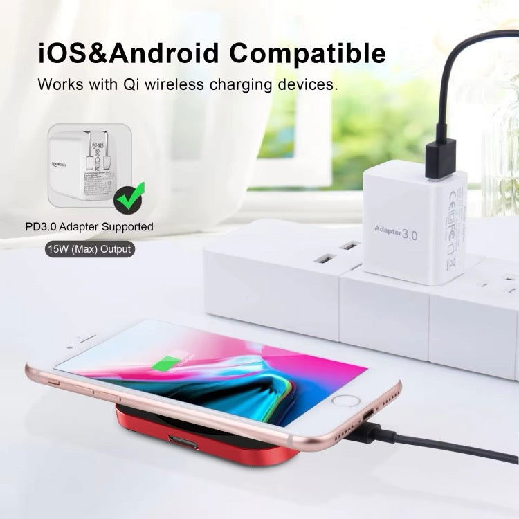 Chargeur sans fil magnétique 15W 3 en 1 pour Airpods de téléphone portable IWatch (noir) - Wakeshopes