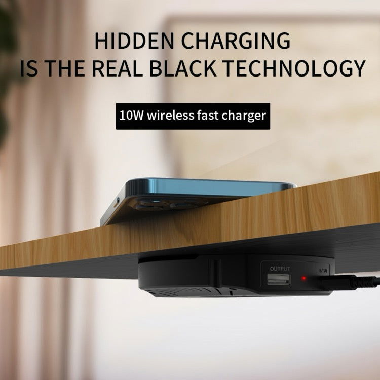 Chargeur sans fil magnétique étanche à distance T16 10W pour ordinateurs de bureau à moins de 30 mm
d'épaisseur - Wakeshopes