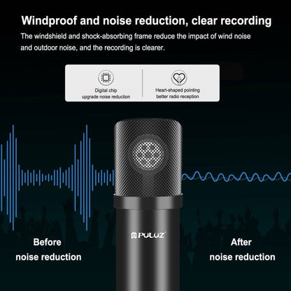 Condenser Microphone Studio Broadcast Professional Singing Microphone Kits with Suspension Scissor Arm & Metal Shock Mount et USB
Sound Card (noir) - Wakeshopes