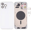 Couvercle de boîtier arrière avec plateau de carte SIM et lentille de la caméra pour iPhone 13 Pro Max avec logo - Wakeshopes