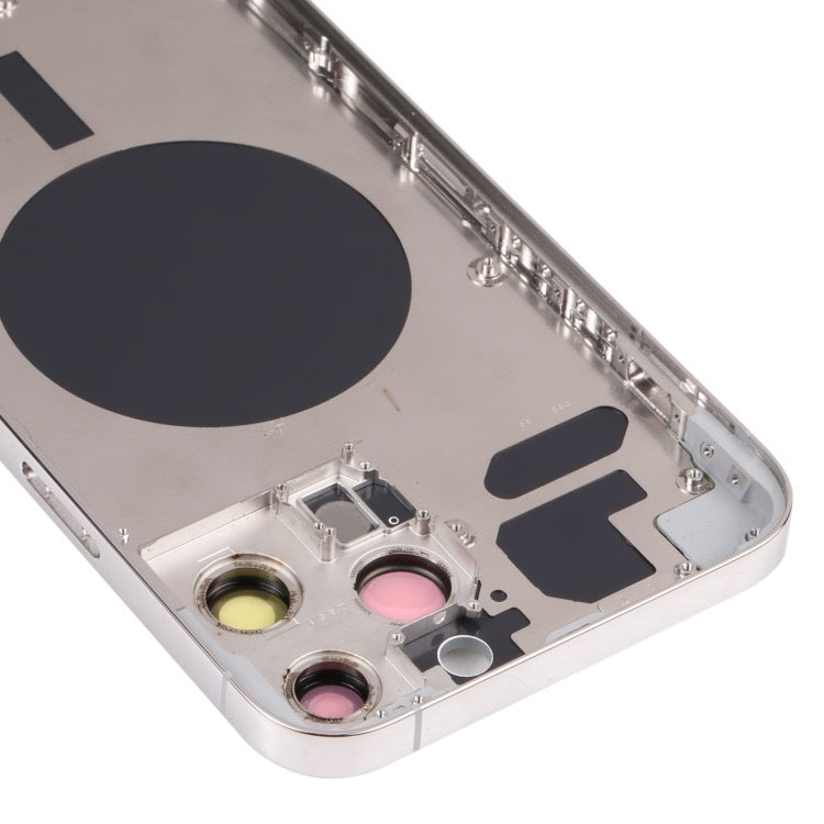 Couvercle de boîtier arrière avec plateau de carte SIM et lentille de la caméra pour iPhone 13 Pro Max avec logo - Wakeshopes